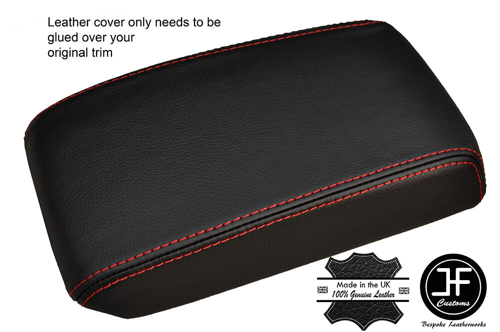 RED STITCHING ARMREST LID LEATHER COVER FITS TOYOTA COROLLA 2004-2007 CUSTOM NEW