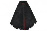 RED STITCHING FITS NISSAN JUKE 2010+ REAL PU SUEDE GEAR GAITER ONLY CUSTOM NEW