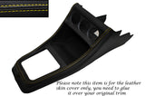 YELLOW STITCH CENTRE CONSOLE LEATHER SKIN COVER FITS VW GOLF MK1 JETTA CADDY MK1