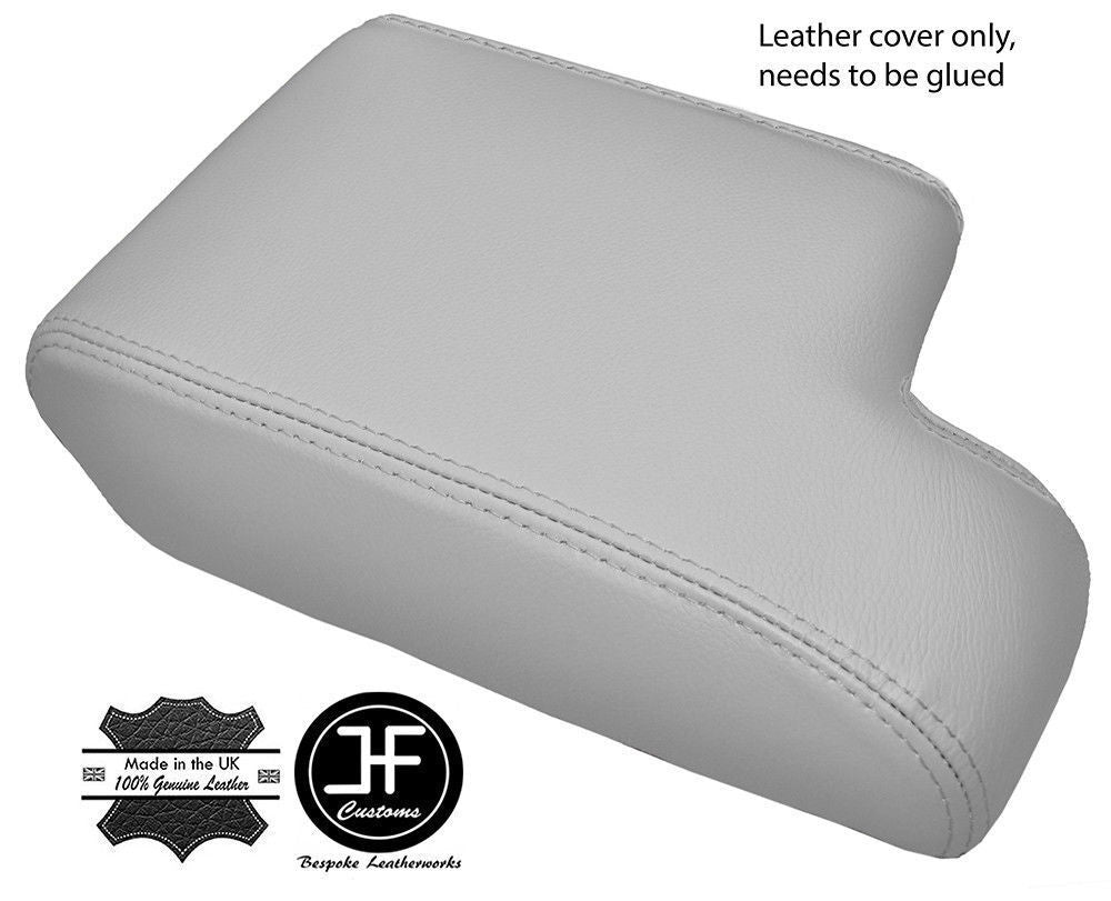 SILVER GREY LEATHER ARMREST COVER FITS BMW 3 SERIES E36  1992-1999 CUSTOM NEW