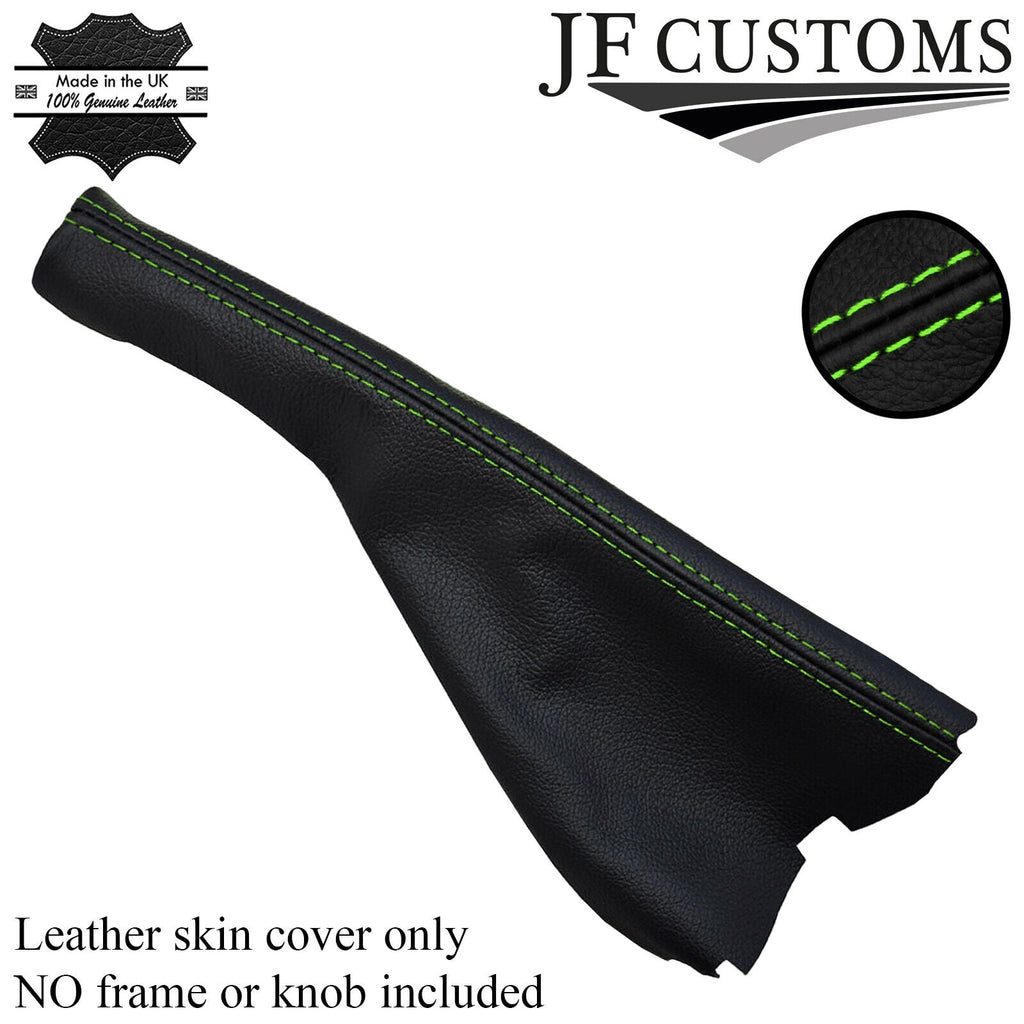 GREEN STITCHING FITS VW GOLF 3 Mk3 HANDBRAKE 1991-1998 GAITER LEATHER CUSTOM NEW