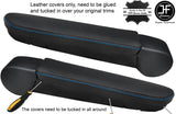 2X  blue stitch FITS VW T5 TRANSPORTER CARAVELLE CAMPER ARMREST COVERS