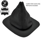 BLACK&BLACK LEATHER MANUAL GEAR GAITER OVER RUBBER FOR TOYOTA COROLLA 1999-2001