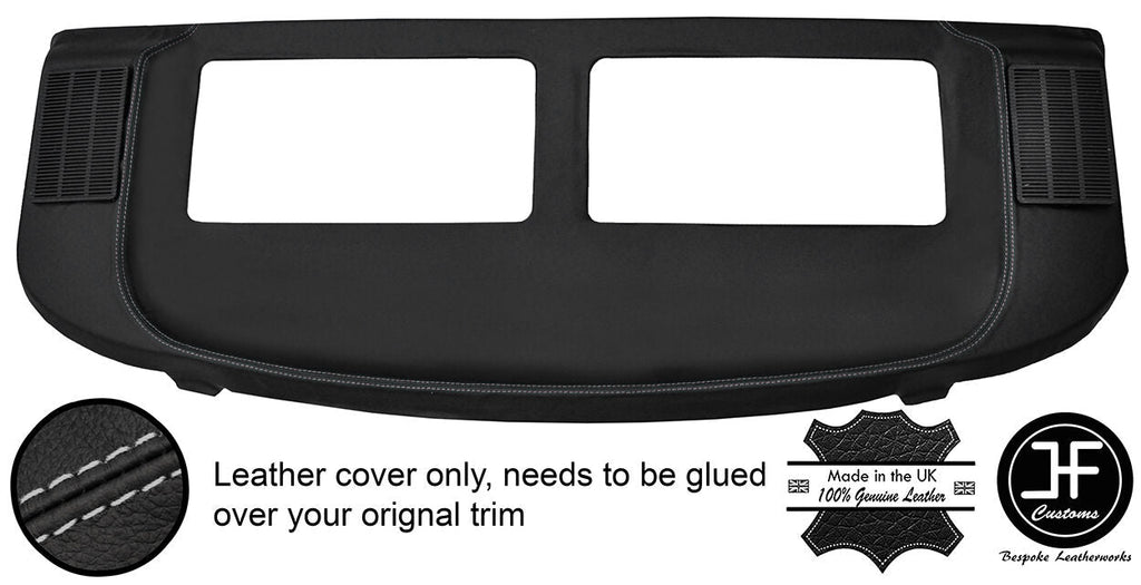 GREY STITCH REAR PARCEL SHELF REAL LEATHER COVER FOR MERCEDES S CLASS SEC W126