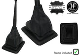 BLACK STITCH LEATHER MANUAL GEAR GAITER+PLASTIC FRAME FOR FORD F150 1992-96 JF2