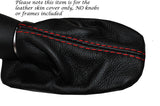 RED STITCH LEATHER AUTO AUTOMATIC GEAR GAITER FITS FORD B MAX B-MAX 12-15