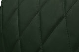 DARK GREEN LEATHER 1X EXCLUSIVE LUXURY CUSHION DIAMOND STITCH PADDED 18"x18"