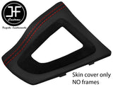 RED STITCH AUTO GEAR SURROUND NAPPA & SUEDE TRIM COVERS FOR BMW F30 F31 11-19
