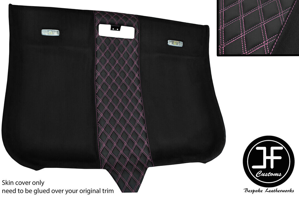 PINK DIAMOND STITCHING ROOF HEADLINING LUXE SUEDE COVER FOR AUDI TT MK2 06-14