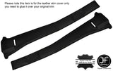 BLACK STITCHING 2X B PILLAR TRIM LEATHER COVERS FITS BMW 5 SERIES E12 1972-1981