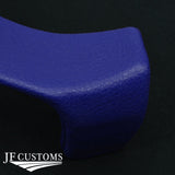 FOR MASERATI LEVANTE BLUE LEATHER COVERED UPPER STEERING COLUMN TRIM + FRAME