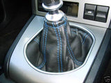 FITS FORD MONDEO MK3 GEAR STICK GAITOR LEATHER 01-03 BLUE S CUSTOM NEW