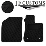BLACK DIAMOND STITCH VINYL 2X TAILORED FLOOR CARPET FOR TOYOTA HILUX 11-17 JF1