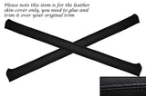 BLACK STITCH 2X DOOR CAPPINGS LEATHER COVERS FITS VW GOLF MK1 JETTA CADDY MK1