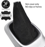 BLACK STITHCING REAL SUEDE MANUAL GEAR GAITER FOR TOYOTA AYGO 2014-2018