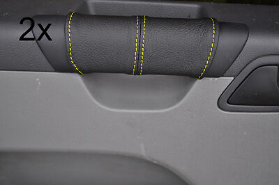 yellow stitch FITS VW T5 TRANSPORTER CARAVELLE CAMPER 2X DOOR HANDLE  COVERS