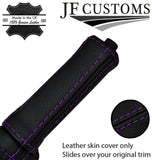 PURPLE STITCH LEATHER HANDBRAKE HANDLE SKIN COVER FITS FORD MUSTANG 2005-2009