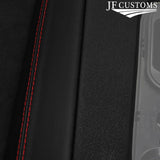 RED STITCH 2X TOP FRONT DOOR CAPPING COVERS FOR CHRYSLER CROSSFIRE 04-08