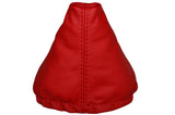 RED LEATHER FITS VW GOLF MK4 98-05 BORA GEAR GAITOR COVER ONLY CUSTOM NEW