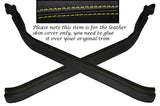 YELLOW STITCH 2X DOOR SILL TRIM SKIN COVERS FITS TOYOTA MR2 MK2 89-00 CUSTOM NEW
