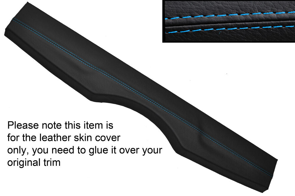BLUE STITCH REAR PARCEL SHELF SKIN COVER FITS FIAT 500 & FIAT 500 ABARTH 07-14