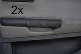 grey stitch FITS SEAT IBIZA 02-08 2X DOOR HANDLE LEATHER COVERS CUSTOM NEW