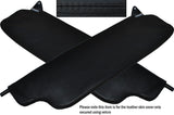 BLACK STITCH 2X SUN VISORS LEATHER SKIN COVERS FITS DATSUN 240Z CUSTOM NEW