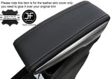 GREY STITCHING ARMREST LID GENUINE LEATHER COVER FITS TOYOTA VERSO 2013-2017