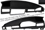BLACK STITCH DASH DASHBOARD LEATHER SKIN COVER FITS MERCEDES E CLASS W124 83-95