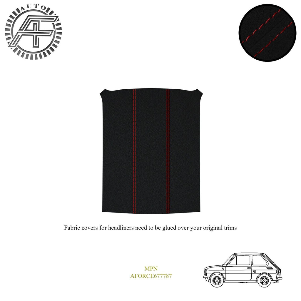 LUXE SUEDE CUSTOM HEADLINER COVER FOR FIAT 126P (BIS) 3-DOOR HATCHBACK 1987-1991
