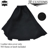 BLACK STITCH FITS TOYOTA AURIS REAL LEATHER MANUAL GEAR GAITER 2007-2011