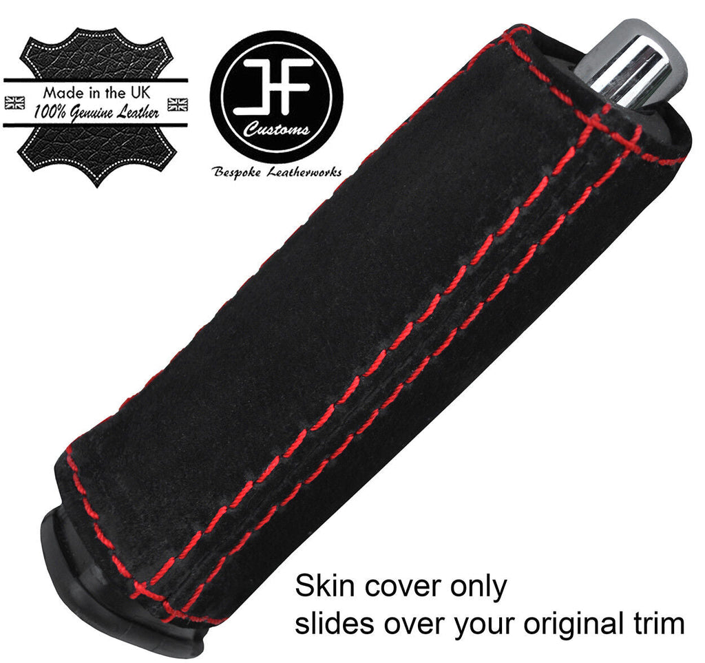 RED STITCH SUEDE HANDBRAKE HANDLE COVER FITS FIAT FREEMONT 2011-2016 CUSTOM NEW