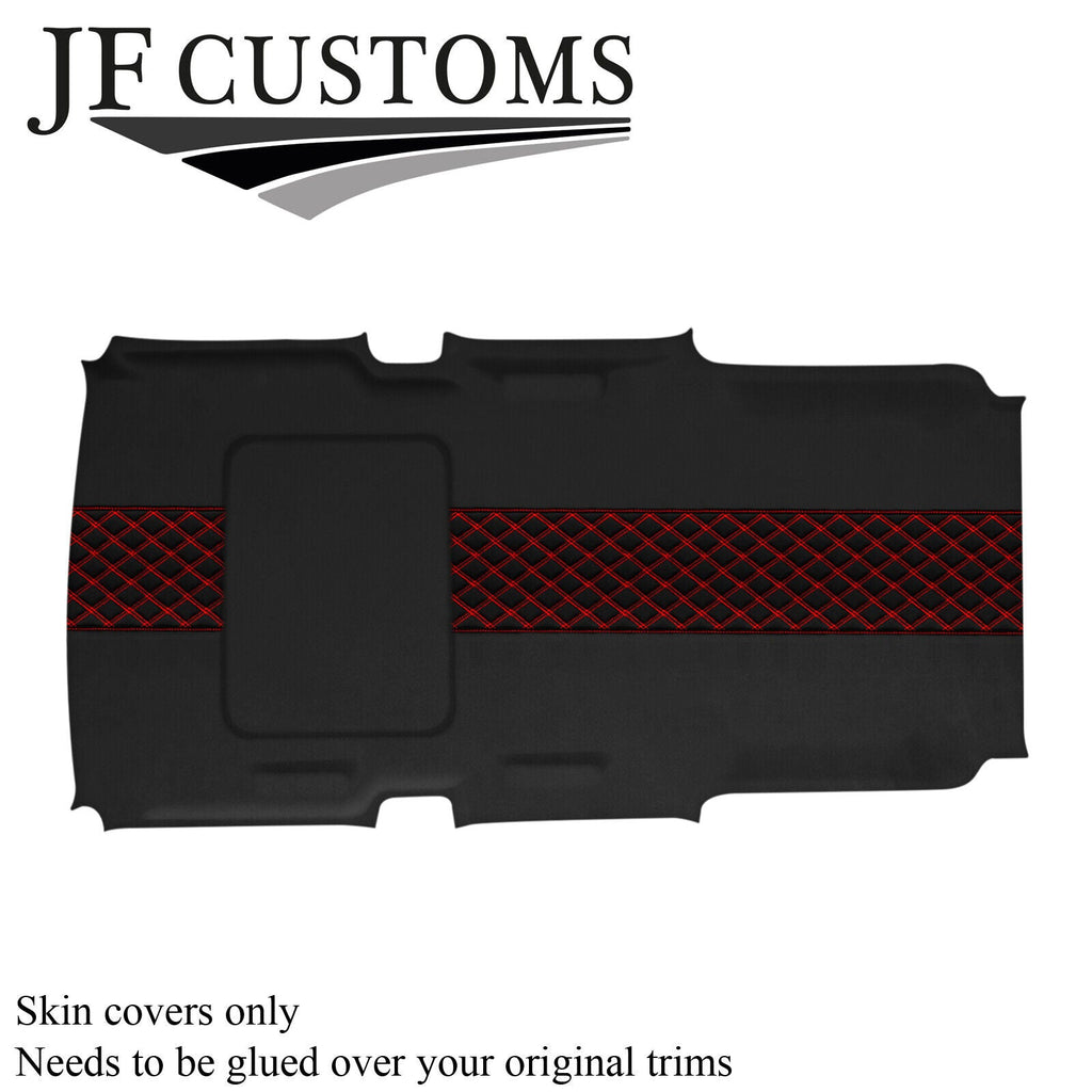 RED STITCH D GREY LUXE-SUEDE SUNROOF COVER FITS HUMMER H3 05-11 STYLE 3