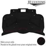 FITS FIAT 500 ABARTH 07-16 DARK RED STITCH SUEDE REAR BOOT TRIM COVER CUSTOM NEW