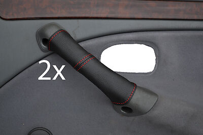 red stitch FITS ROVER 400 45 MG ZS 98-05 2X DOOR HANDLE COVERS CUSTOM NEW