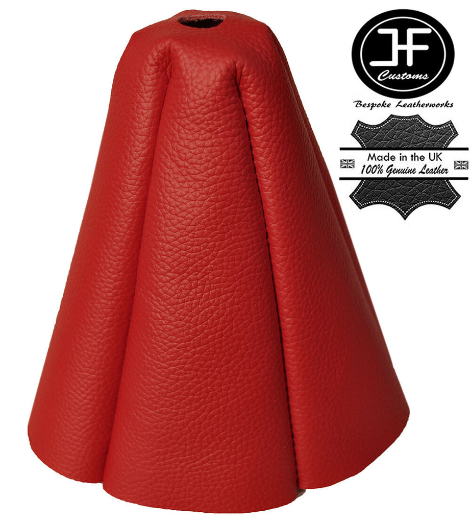 DARK RED GENUINE LEATHER FITS LANCIA BETA MONTECARLO 1975-1981 GEAR GAITER