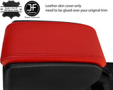 RED REAL TOP GRAIN LEATHER ARMREST LID COVER FITS GREAT WALL STEED 2006-2017