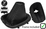 BLACK STITCH LEATHER DSG AUTOMATIC GAITER+PLASTIC FRAME FITS VCADDY MK3 04-15