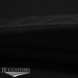 JF2 D GREY DIAMOND STITCH 2X ARMREST COVER FOR MERCEDES VITO VIANO W447 14-21