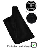 BLACK STITCH SUEDE GEAR GAITER WITH TOP RING FOR HONDA CIVIC 1988-1995