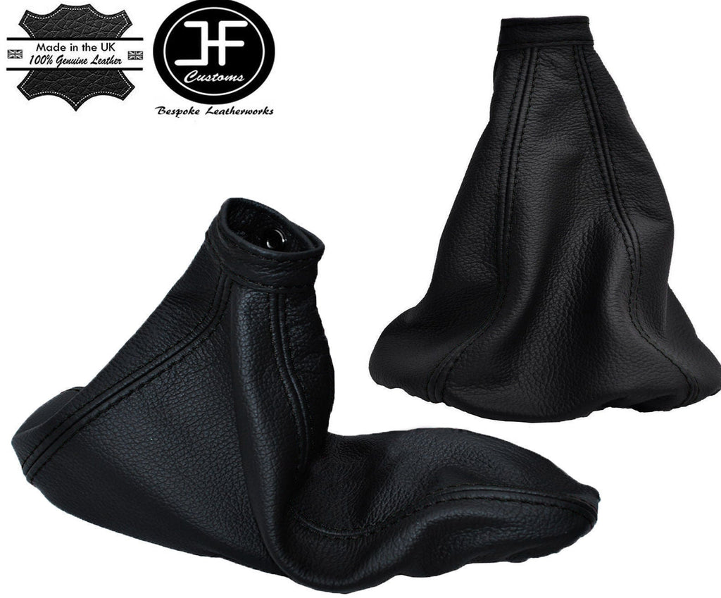 BLACK STITCH LEATHER GEAR & HANDBRAKE GAITER FITS ALFA ROMEO GTV SPIDER 98-05