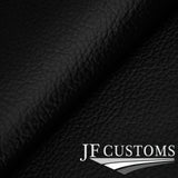 BLACK ITALIAN LEATHER 2X CAR KEY HOLDER PROTECTOR FITS JAGUAR XJ40 XJ6 86-94