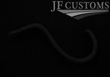 BLACK  STITCH EMBOSSED LEATHER HEADREST HOOK HANGER FOR E81 E82 E87 E88 JF1
