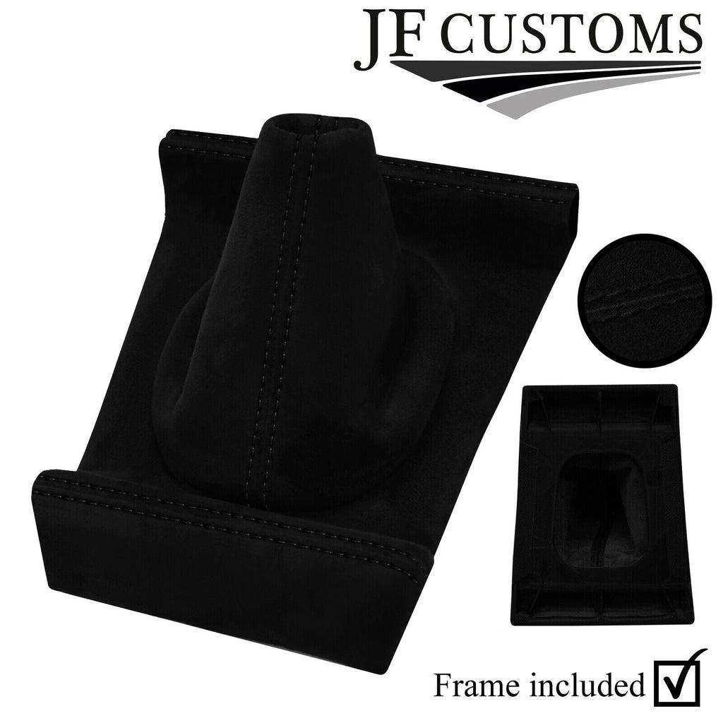 BLACK STITCH SUEDE GEAR + SURROUND COVERS + FRAME FOR BMW 3 SERIES E21 75-83