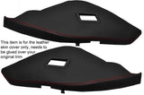 RED STITCH 2X REAR SEAT SIDE TRIMS LEATHER SKIN COVERS FITS PORSCHE 928 S2 S4