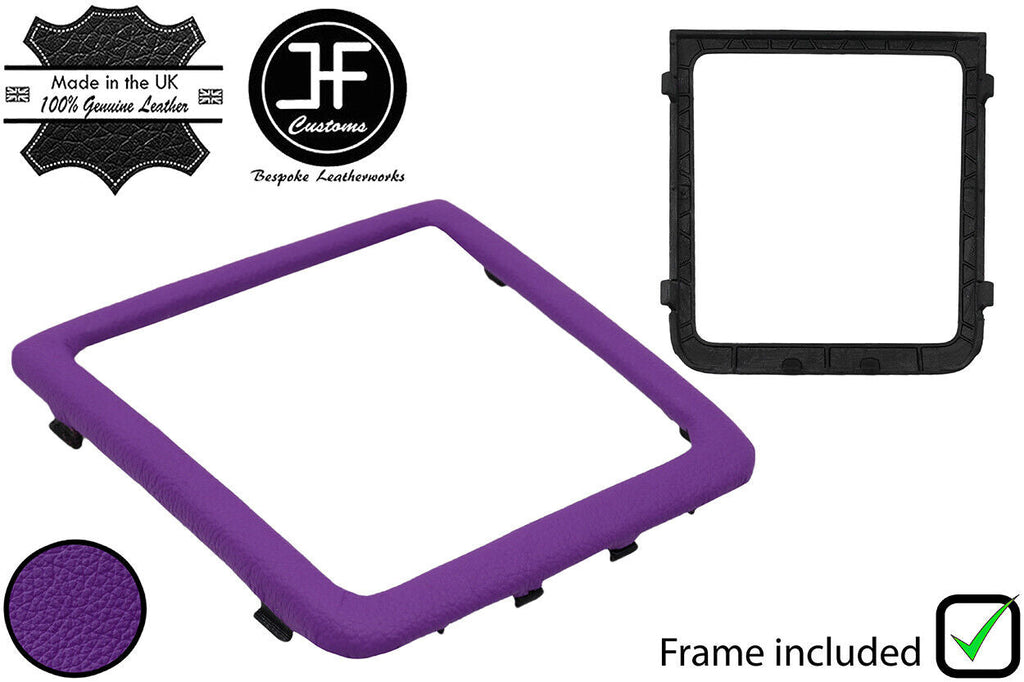 PURPLE LEATHER GEAR TRIM SURROUND PLASTIC FRAME FITS VAUXHALL VECTRA C 02-08