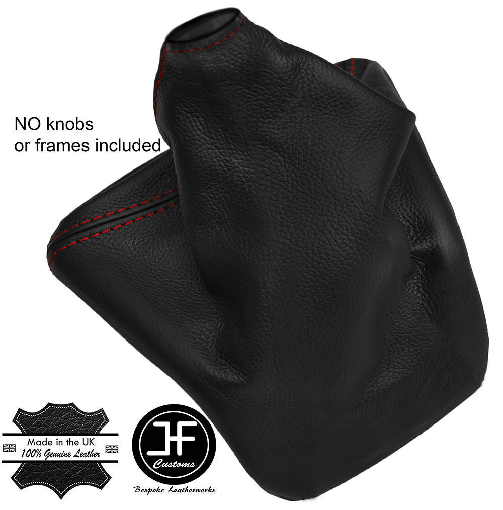 RED STITCHING MANUAL LEATHER GEAR GAITER FITS VW VOLKSWAGEN CRAFTER LT3 06-15