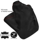 RED STITCHING MANUAL LEATHER GEAR GAITER FITS VW VOLKSWAGEN CRAFTER LT3 06-15