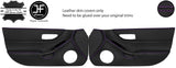 PURPLE STITCH 2X FULL DOOR CARD REAL LEATHER COVERS FITS HONDA CRX DEL SOL 92-97