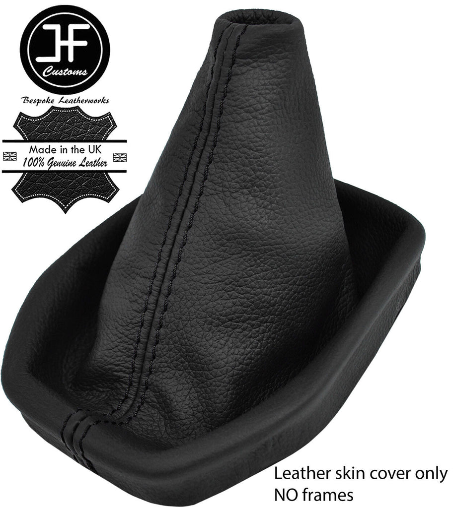 BLACK STITCH TOP GRAIN LEATHER MANUAL GEAR GAITER FITS FORD B MAX B-MAX 12-18